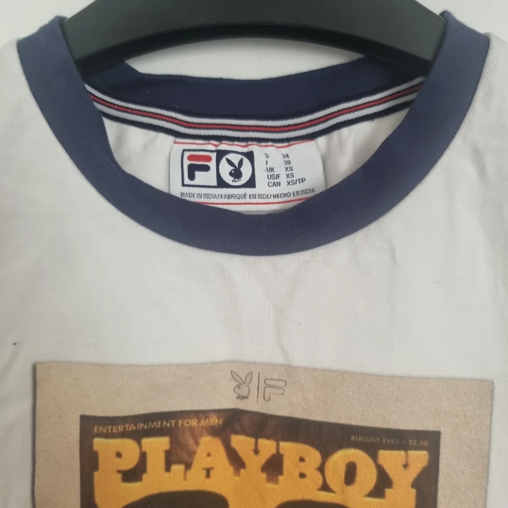 Fila x Playboy Ringer Tee UK Size XS - Picture 7 of 8
